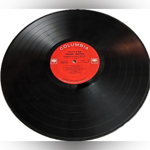 💙 Johnny Mathis Rapture Vinyl Album - Picture 3 of 4